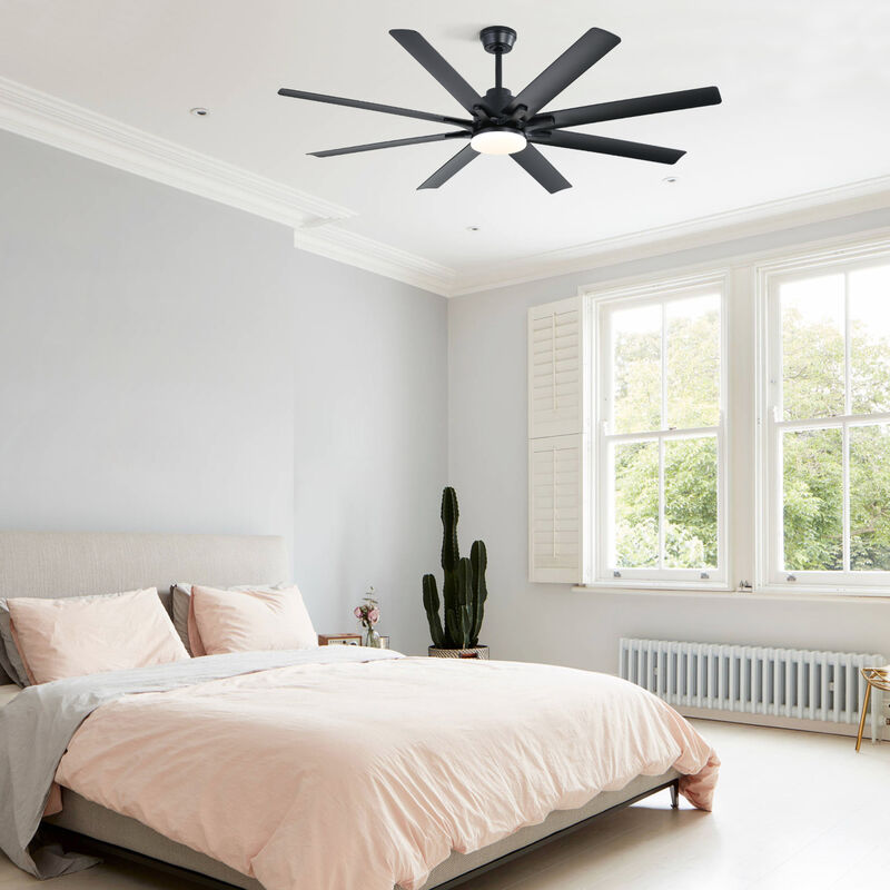 ELEMENT ACE Modern Large Ceiling Fan With Dimmable LED Light Smart Remote Control Reversible DC Motor Ideal For Home Office image number 5