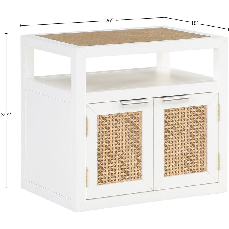 Meridian Furniture Cole White Night Stand