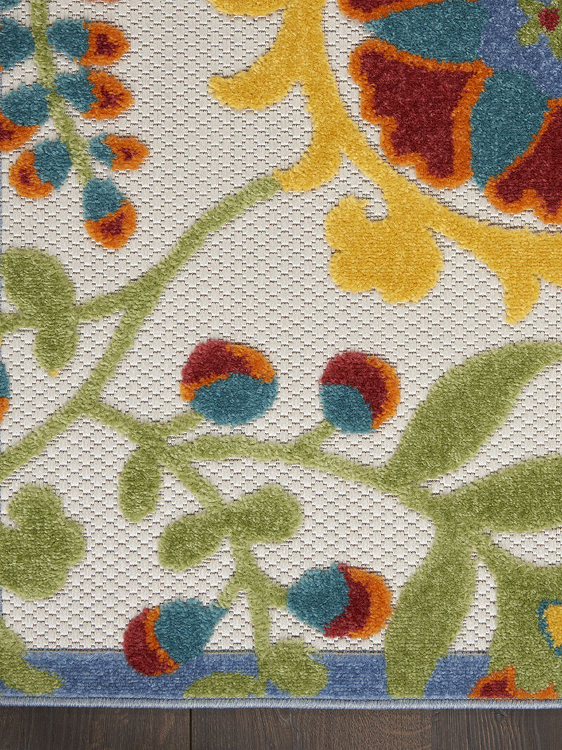 Aloha ALH17 Ivory/Multicolor 6' x 9' Rug