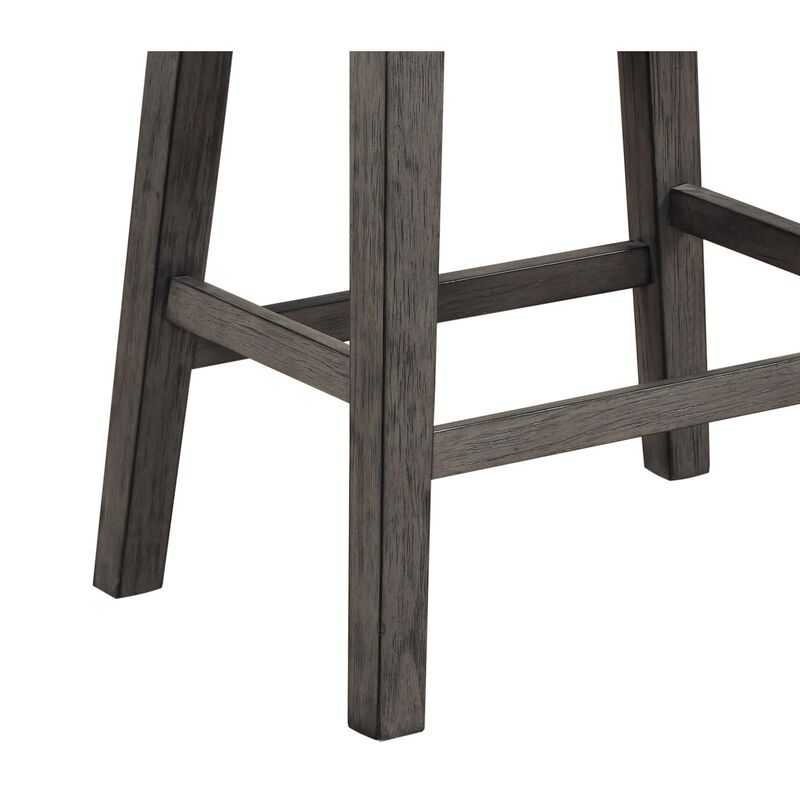 Streamdale Pair of Gray Counter Height Barstools