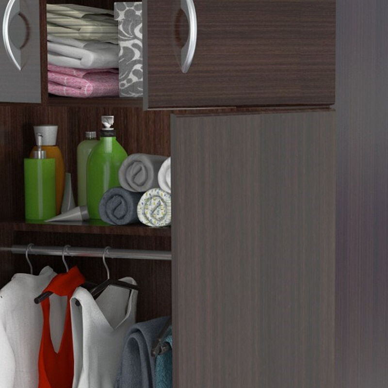 Mirrored Melamine Combo Dresser with Multiple Drawers for Bedroom