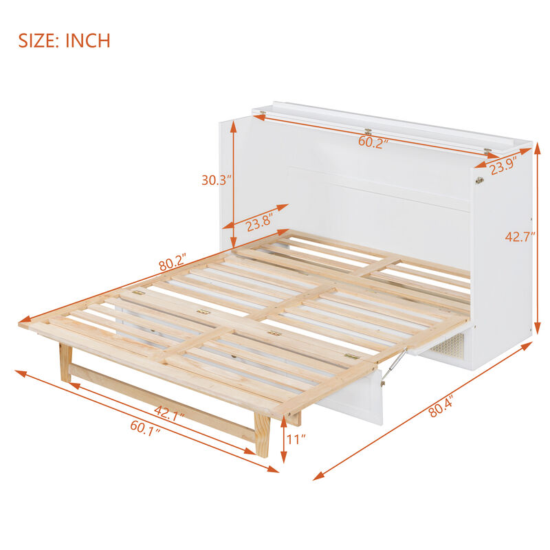 Merax Murphy Bed with Large Drawers