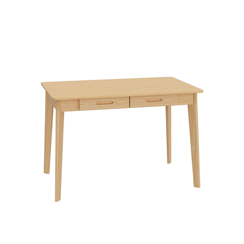 21.7 in. H Retangular burlywood Wood 2 Drawer Computer Desk