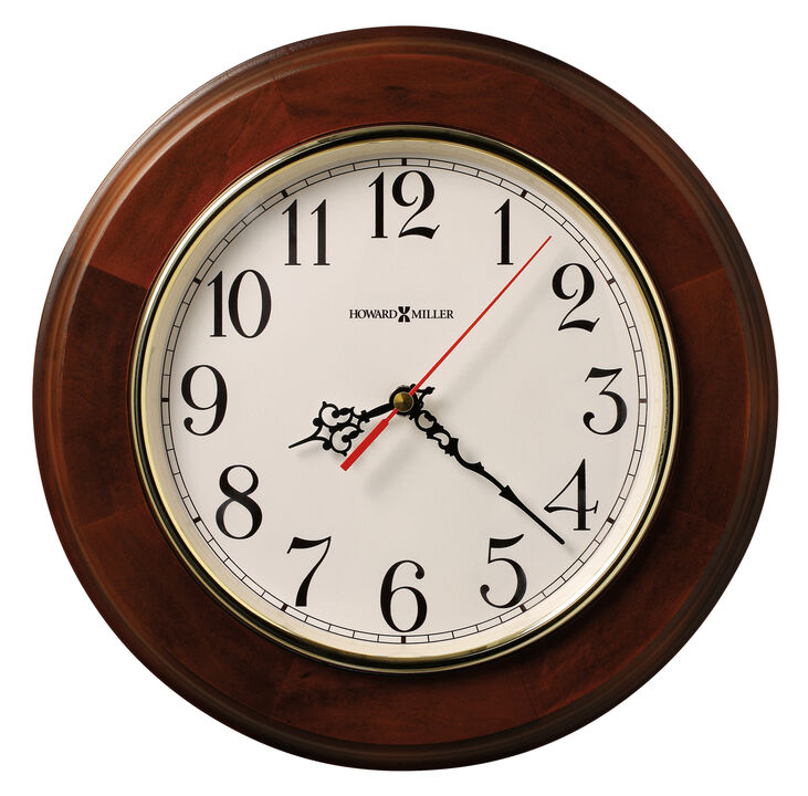 Howard Miller 620168 Howard Miller Brentwood Wall Clock 620168 Windsor Cherry