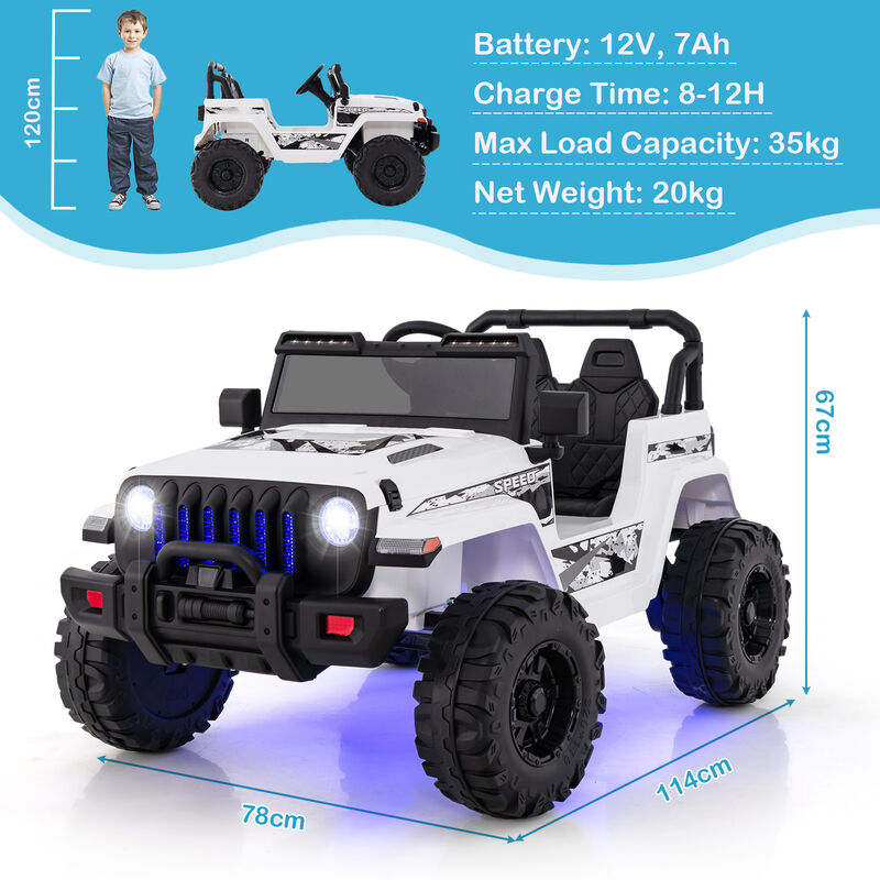 Kids 12V Electric Ride On Car with Remote Control for Outdoor Play image number 2