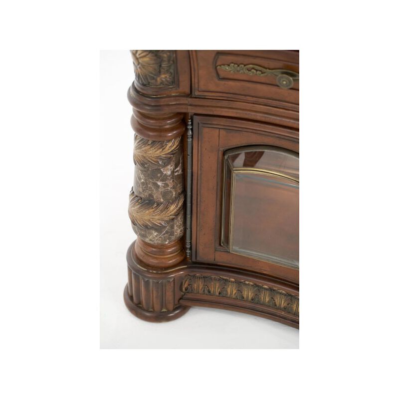 Michael Amini Villa Valencia China Cabinet - Classic Chestnut image number 4