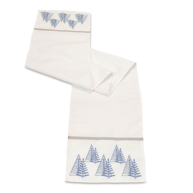 Tree Pattern Table Runner – Festive Holiday Decor for Dining Tables and Seasonal Settings