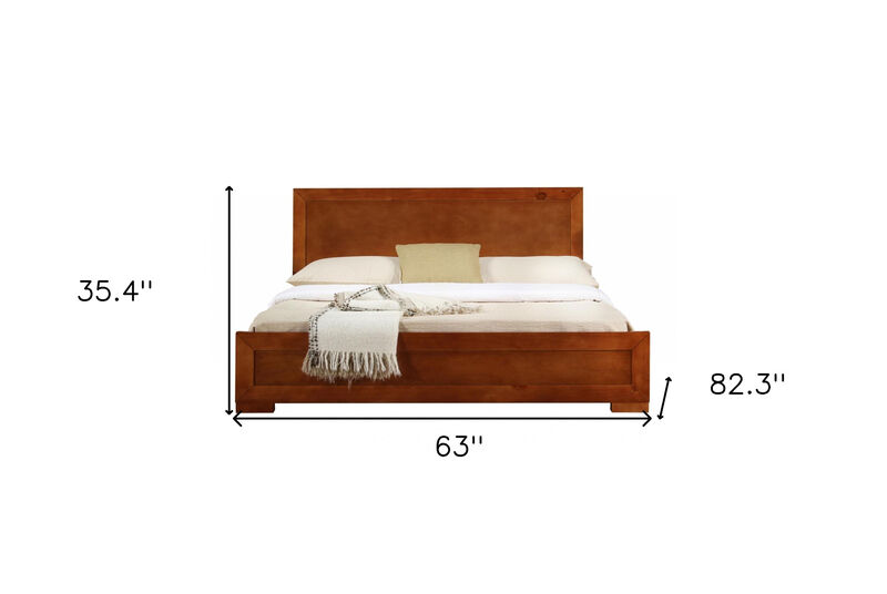 Solid Wood Platform Bed &ndash; Versatile for Rustic or Modern Bedrooms image number 3