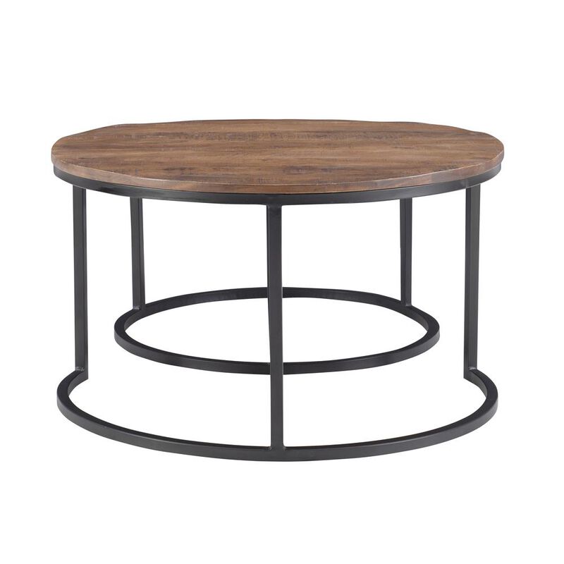 Linon Weston Nesting Coffee Tables Brown image number 5
