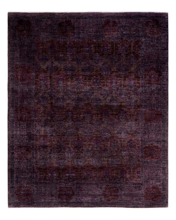 Fine Vibrance, One-of-a-Kind Hand-Knotted Area Rug  - Brown, 8' 3" x 9' 9"