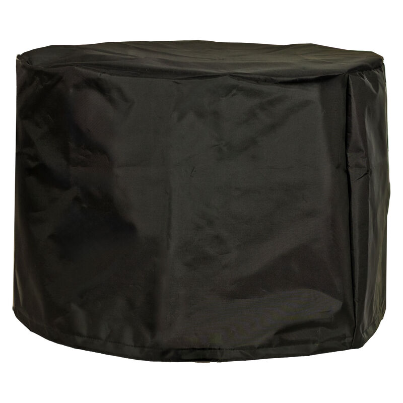 Sunnydaze Black 420D Oxford Cloth Fire Pit Cover - 22.5” Round x 16” H