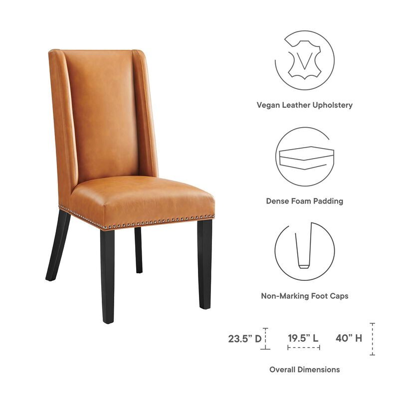 Baron Vegan Leather Dining Chair image number 5
