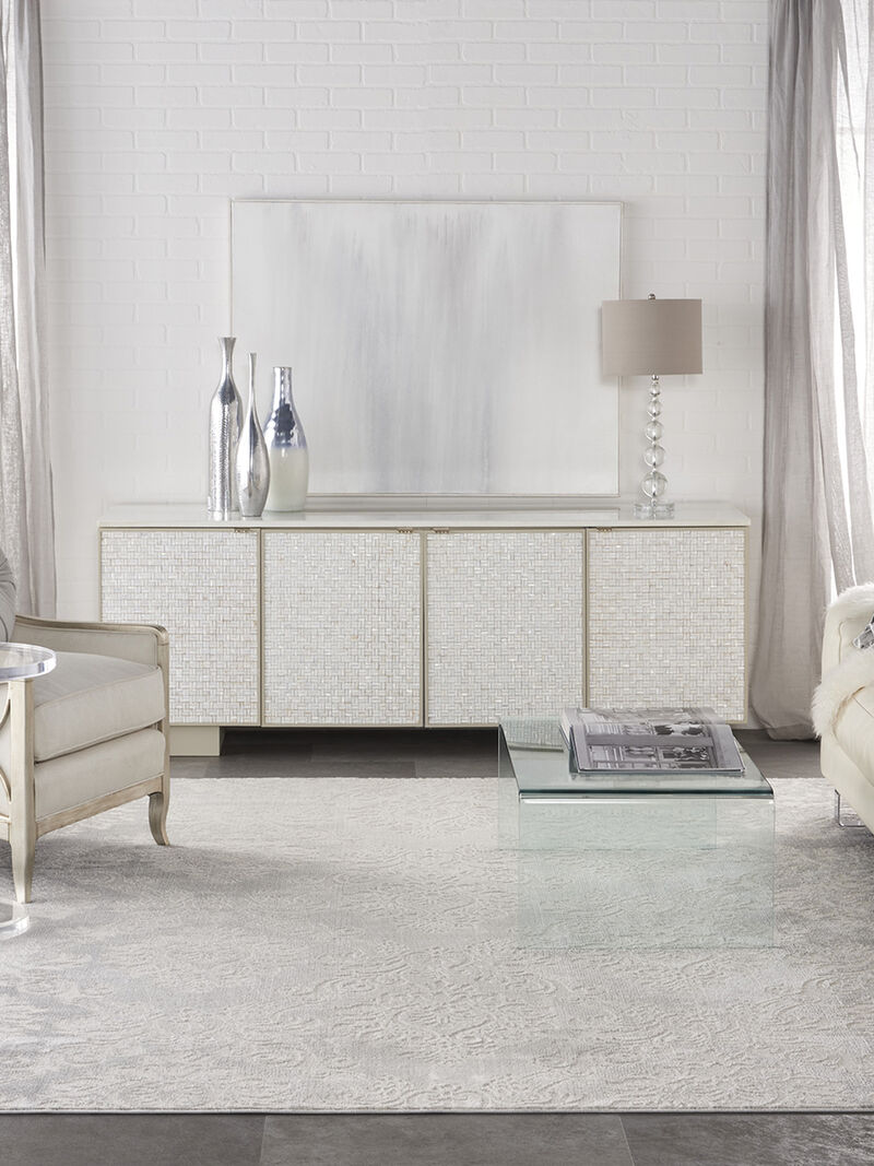 Elation ETN03 Ivory/Gray 7'10" x 9'10" Rug