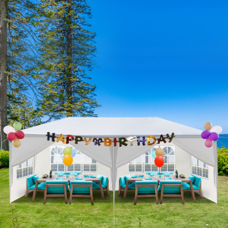 Outdoor Party Tent with 6 Removable Sidewalls, Waterproof Canopy Patio Wedding Gazebo