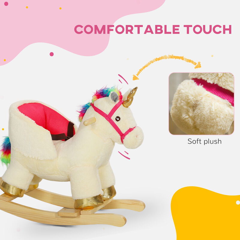 BreeBe Kids Unicorn Ride-On Rocker for 18&ndash;36 Months image number 6