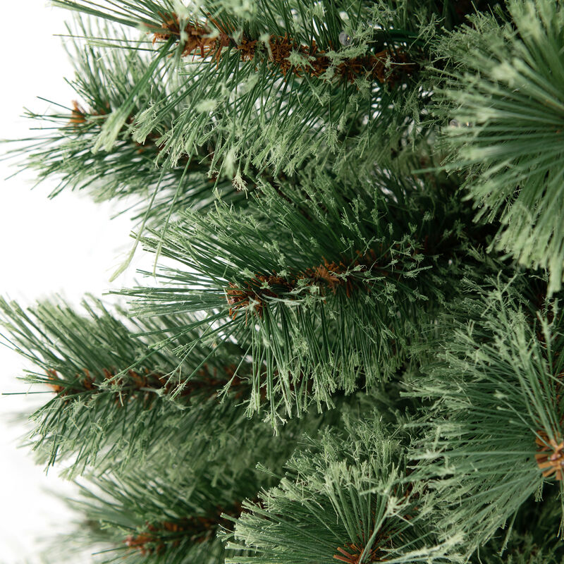 Pre-Lit Potted Christmas Tree with Pine Needles for Festive and Compact Holiday Decor image number 5