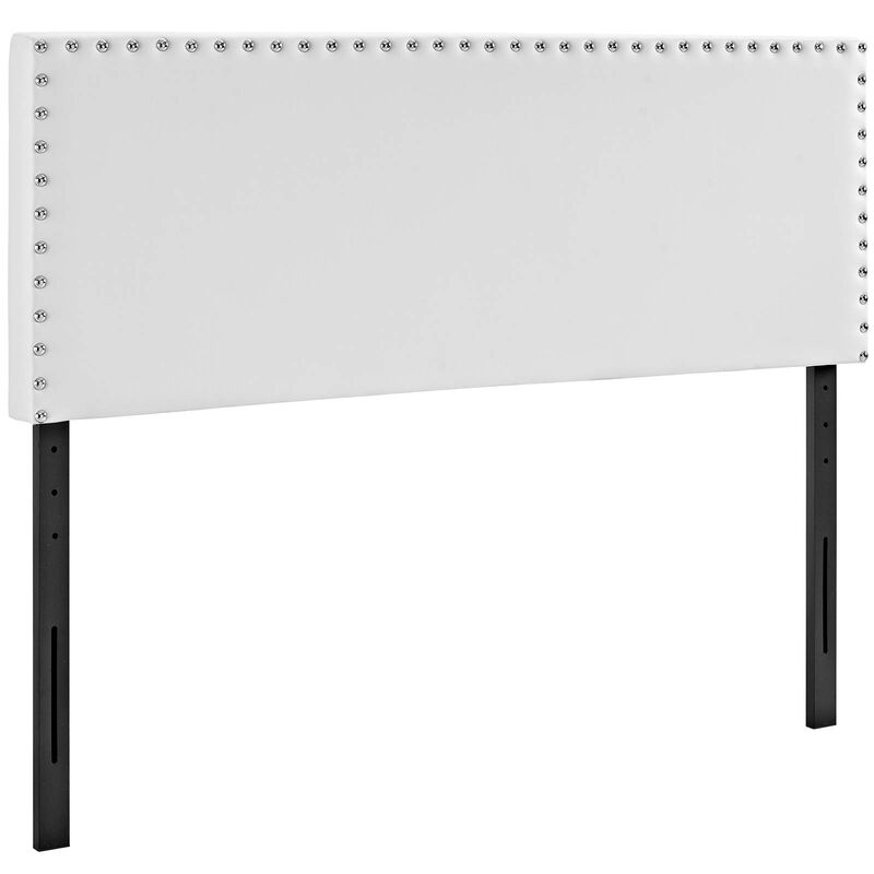 Modway - Phoebe Full Upholstered Vinyl Headboard White image number 2