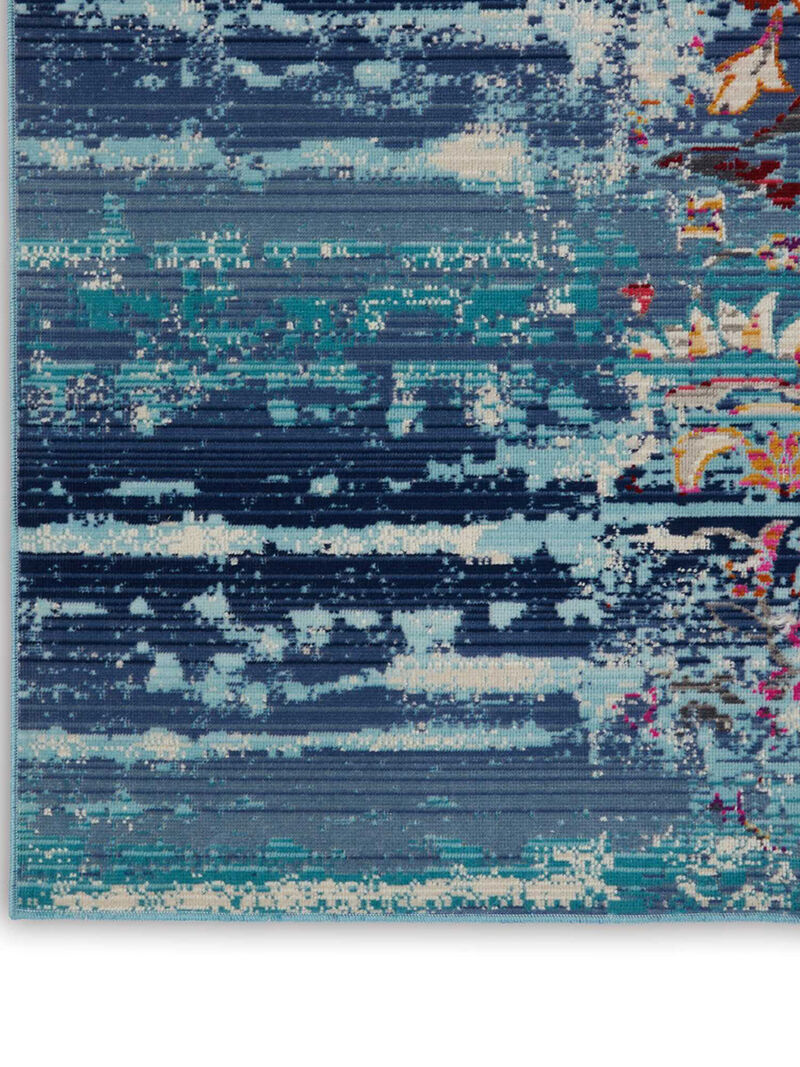 Vintage Kashan VKA02 Blue 8'10" x 11'10" Rug