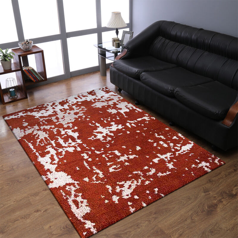 Rugsotic Carpets Hand Knotted Silk Size Area Rug Abstract Size NS1230 image number 1
