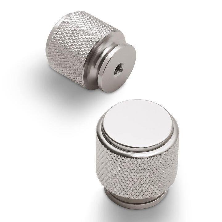 BUKOBYHE 10 Pack Brushed Satin Nickel Cabinet Knobs (Drawer & Cabinet)