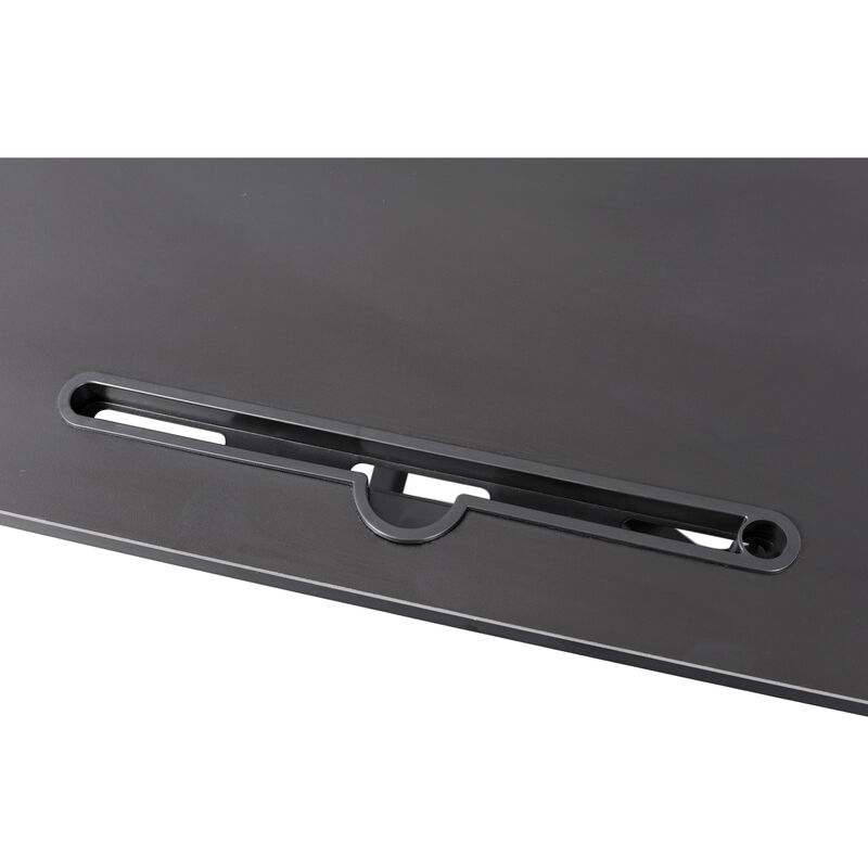 GOODSILO Ergonomic Adjustable Height Standing Desk Converter with Keyboard Tray for Home Office Workstations and Computer Monitors image number 5