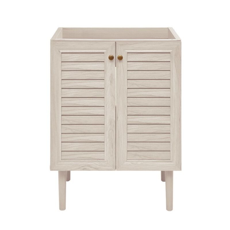 Bron 24" Freestanding Bathroom Vanity Cabinet without Top in White Oak image number 0