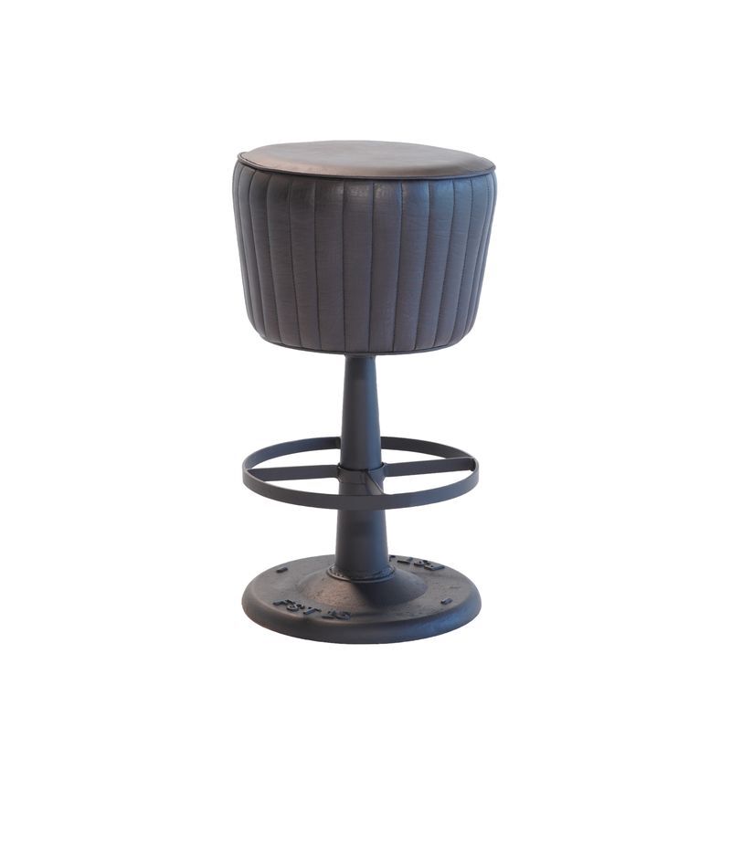 Mushroom Black Counter Stool