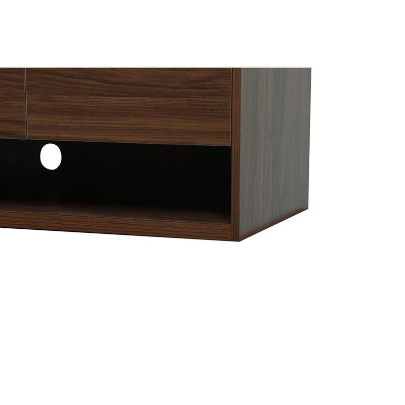 Elegant Kitchen and Bath 48 inch Single bathroom vanity in walnut