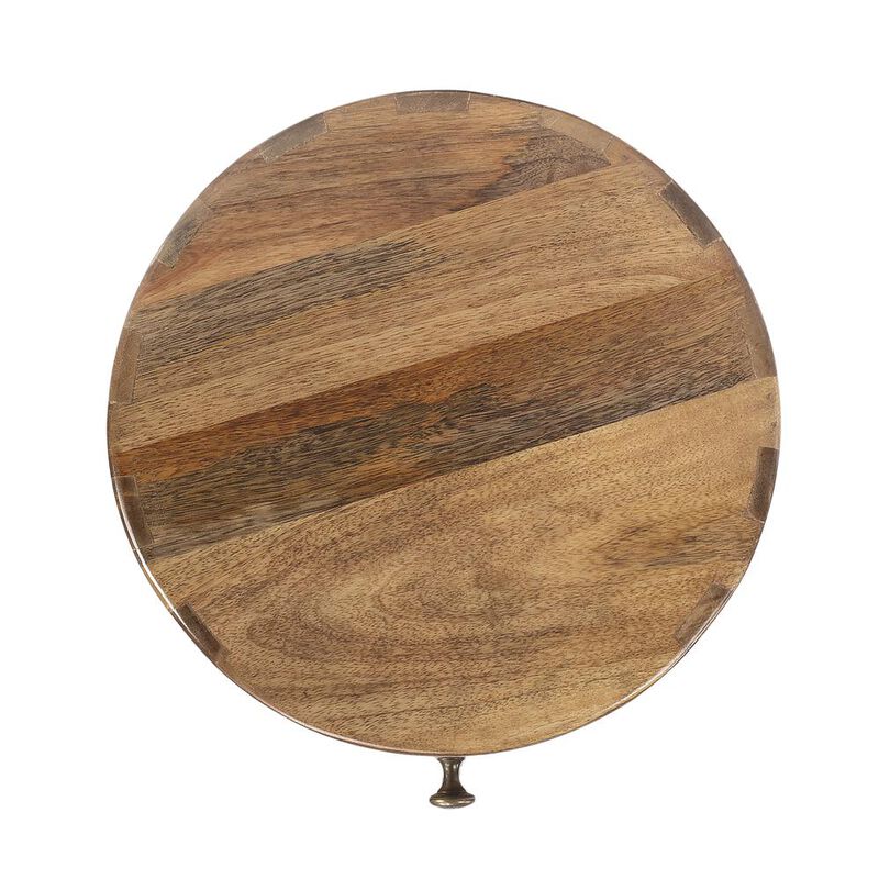 Butler Specialty Company Liam Light Wood End Table with Storage, Light Brown