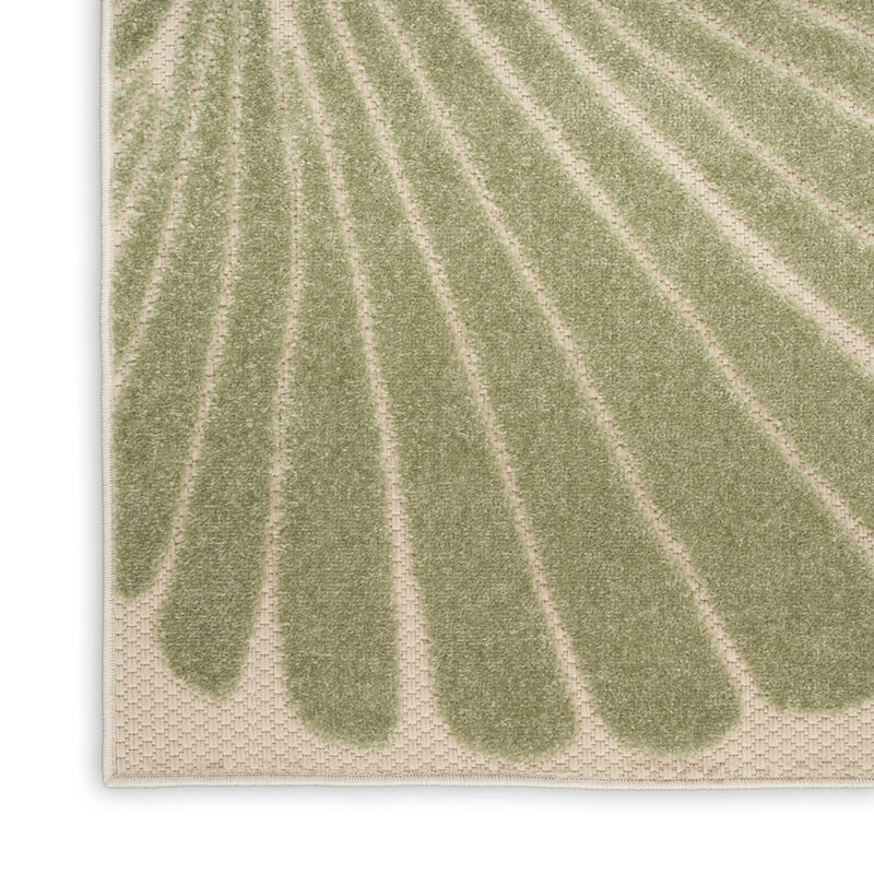 HomeRoots 4' X 6' Green And Yellow Starfish Indoor Outdoor Area Rug image number 2