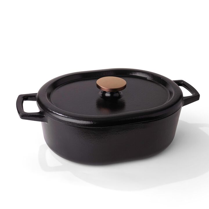 Alva Nori Enameled Cast Iron Dutch Oven 6Qt. - Oven Safe and Made without PFAS, PFOA & PTFE - Induction and All Stovetop Compatible with Even Heat Distribution