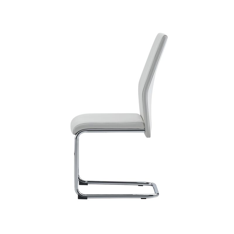 Dining Side Chairs Set of 4, Upholstered Faux Leather Seating for Home image number 3