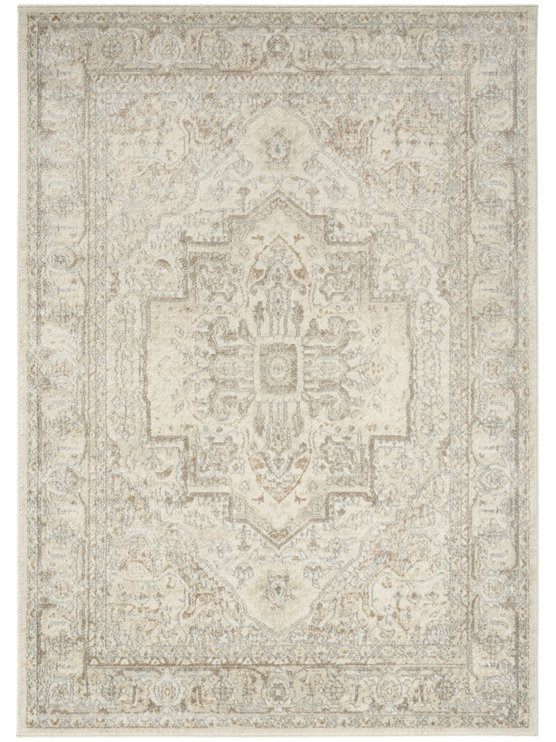 Quarry QUA18 Beige 3'9" x 5'9" Rug