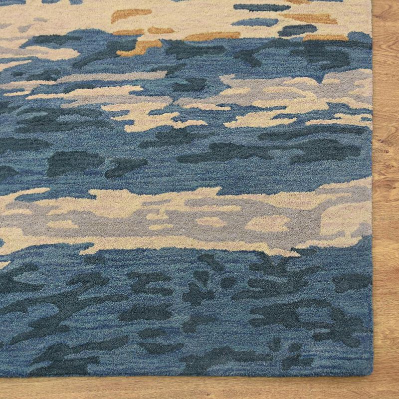 RUGSOTIC CARPETS HAND TUFTED WOOL ECO-FRIENDLY AREA RUGS  - Rectangle Shape, Size, Abstract Modern Design, High Pile Thick Handmade Area Rugs for Living Room, Bed Room (K00S13) image number 3