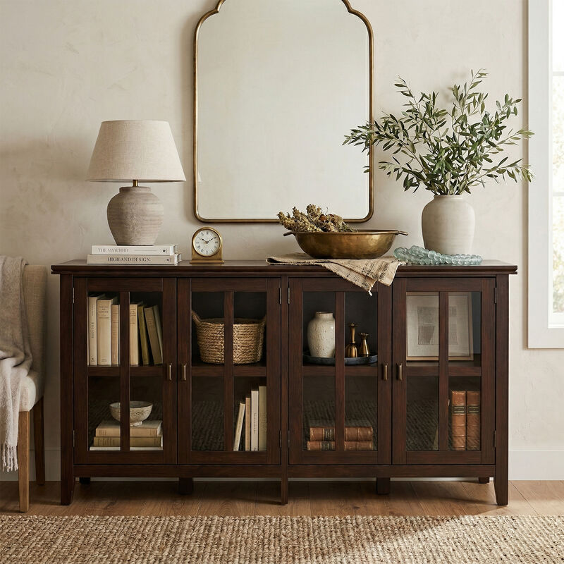 Artisan Wide 4 Door Storage Cabinet image number 1
