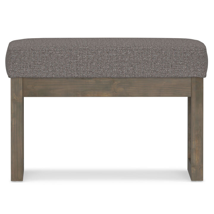 Milltown 26 in Wide Rectangle Footstool Small Ottoman Bench