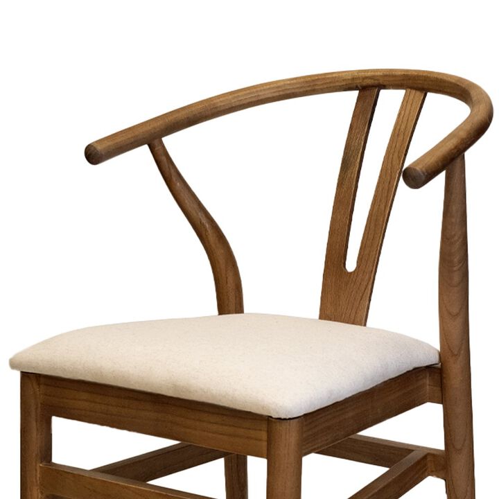 Commerical Seating Products Mid Century Café Dark Walnut Dining Chairs