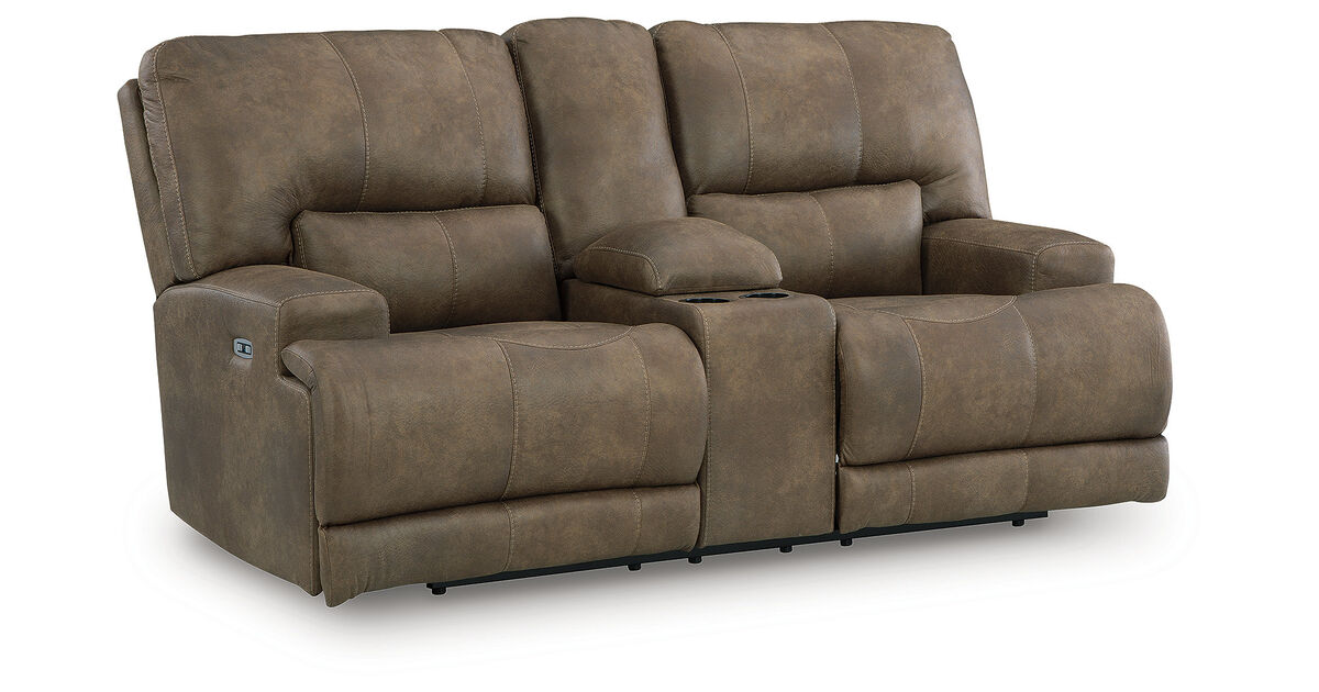 Time-Piece Power Reclining Loveseat with Console