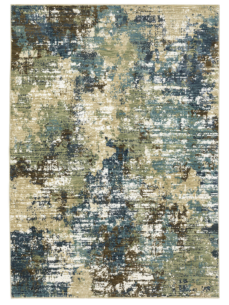 Reed 5'3" x 7'6" Blue Rug image number 0