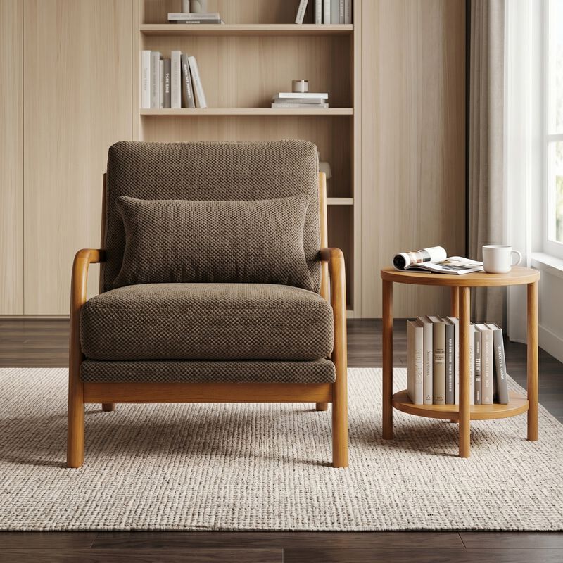 Zitrig Wooden Lounge Chair image number 2
