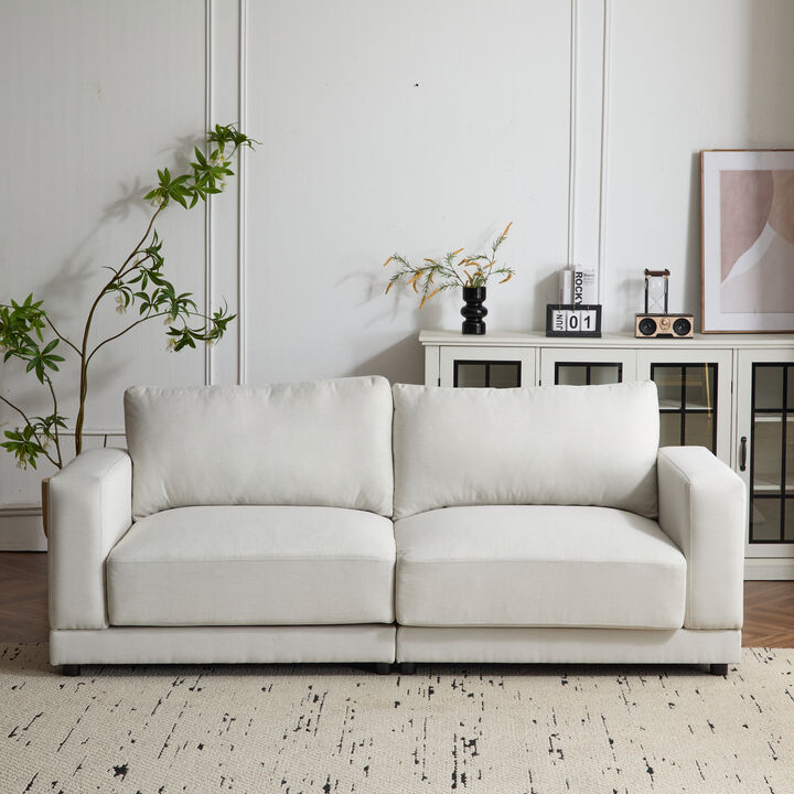 Merax Modern Fabric Loveseat Sofa