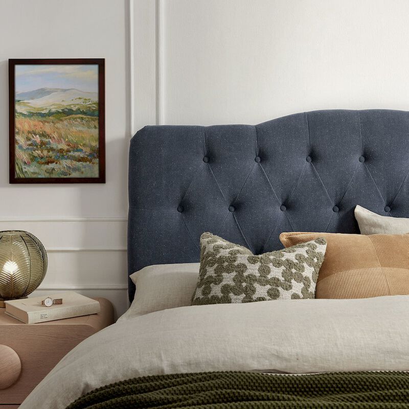 Annabel Premium Linen Blend Full Headboard image number 7
