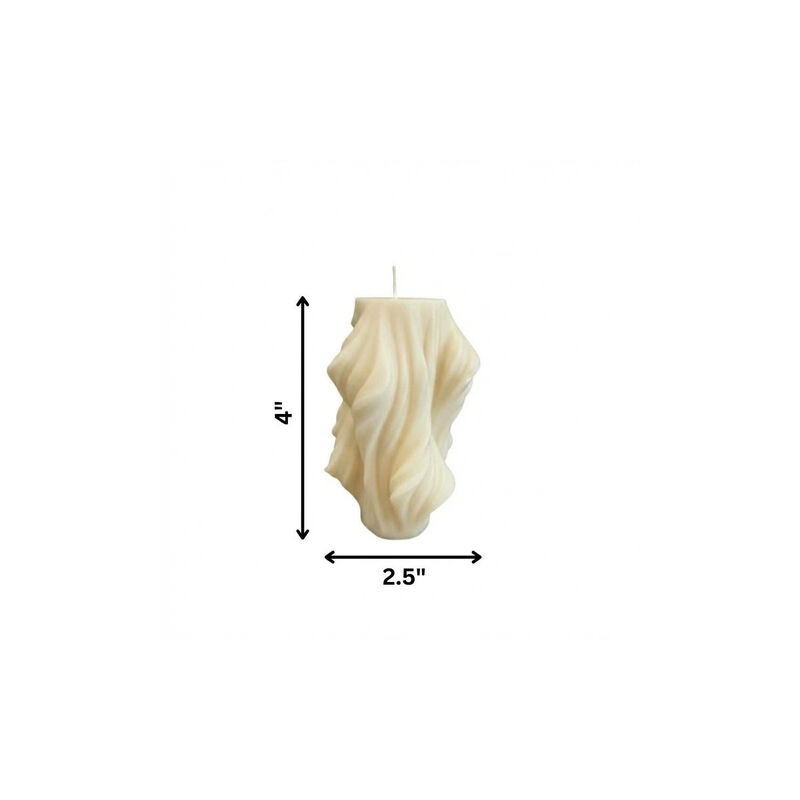 HomeRoots 4" Scented Dimensional Twist Candle image number 3