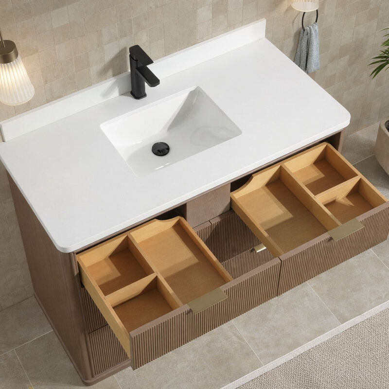 Aria 48" Bathroom Vanity Smoked Oak image number 3