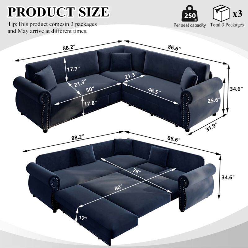 Vickco L-Shaped Sofa image number 9