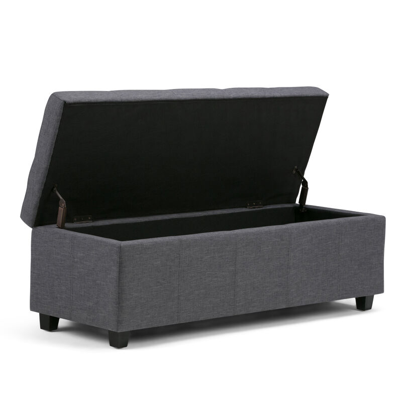 Simpli Home Castleford Storage Ottoman image number 4