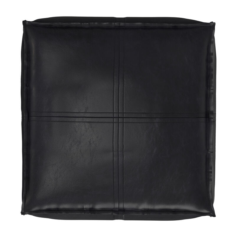 Simpli Home Brody 18W Square Top Stitich Pouf image number 3