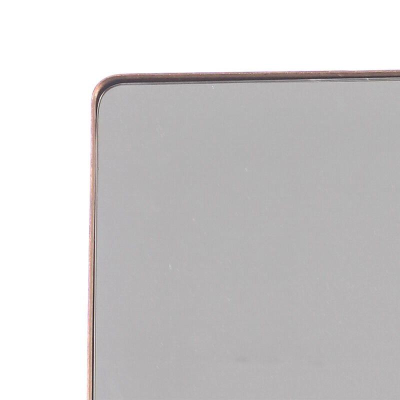 23.5" W &times; 30" H Modern Gold Metal Rectangular Bathroom Vanity Wall Mirror