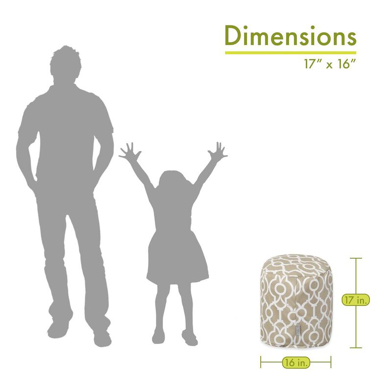 Majestic Home Goods Pouf Athens Sand