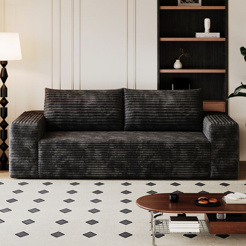 Contemporary 3-Seater Fabric Sofa image number 8